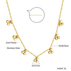 Ensemble de colliers à breloques – Coquillage, cerise, couronne et libellule