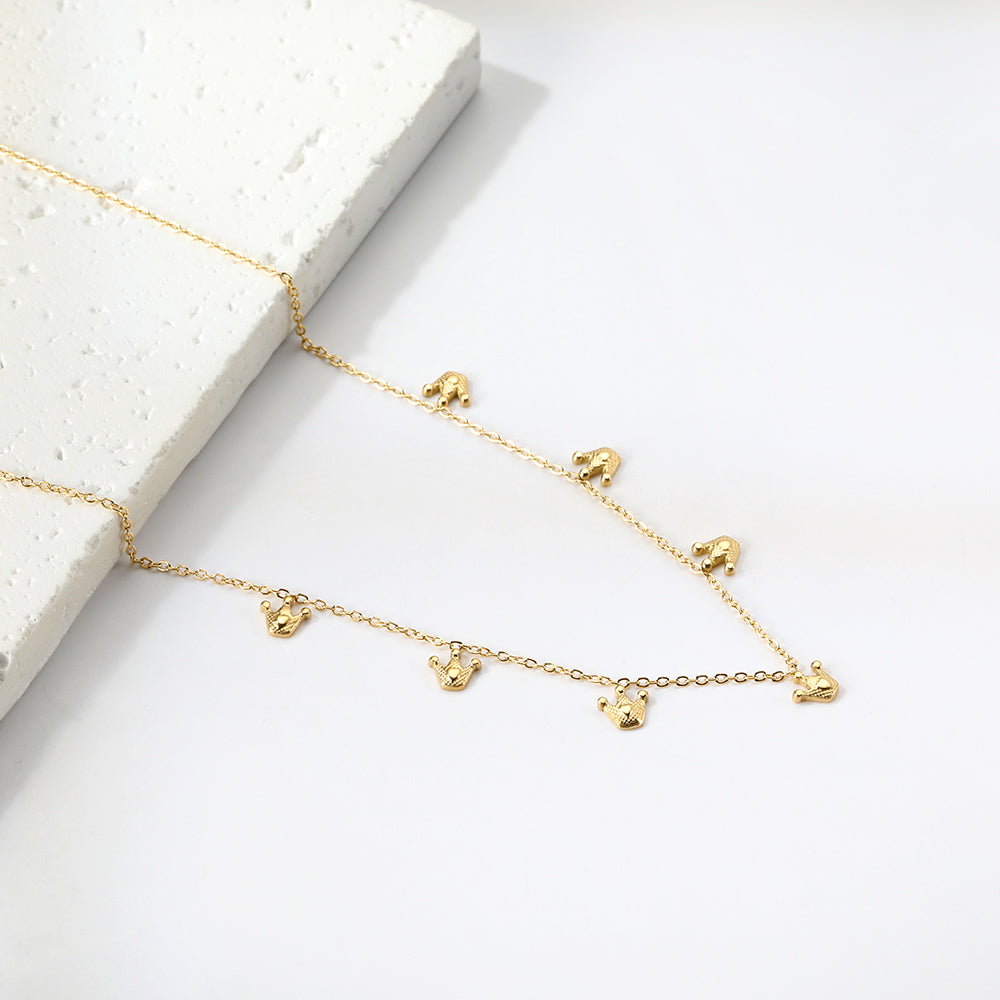 Charme kettingset – schelp, kers, kroon en libel