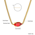 Ketting met veelkleurige diamanten hanger