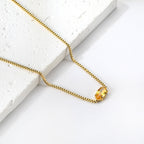 Ketting met veelkleurige diamanten hanger