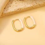 U-vormige gekleurde oorbellen