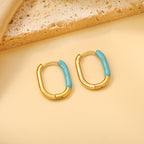 U-vormige gekleurde oorbellen