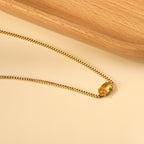 Ketting met veelkleurige diamanten hanger