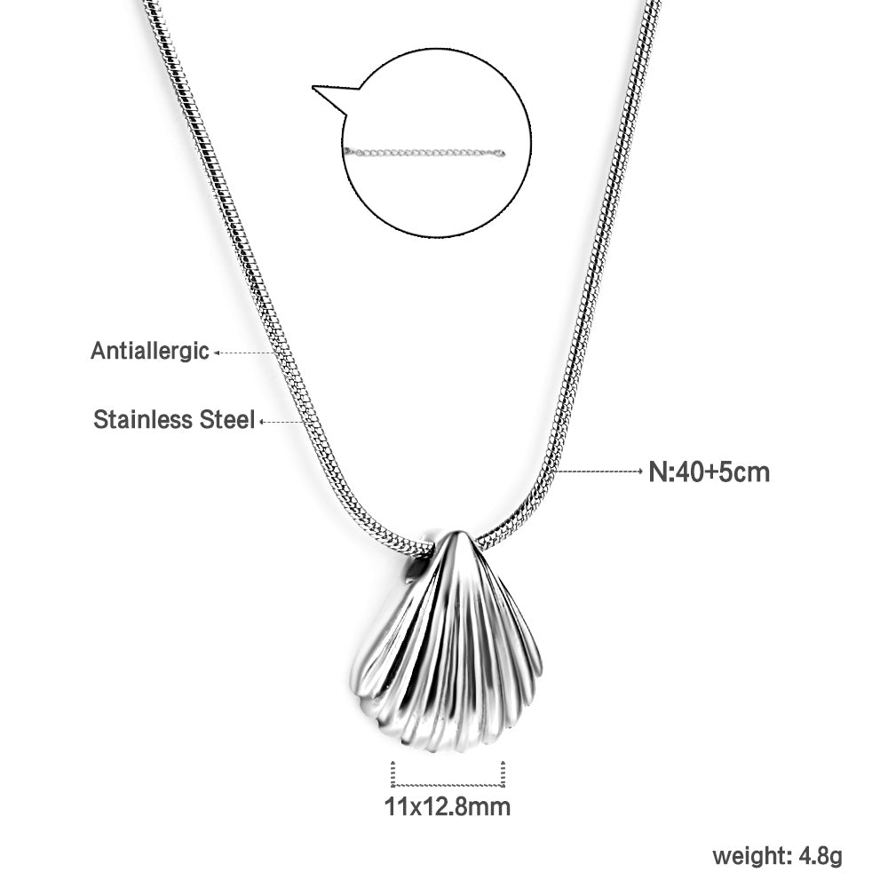 Schelp hanger ketting