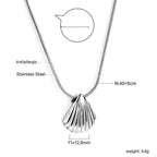 Schelp hanger ketting