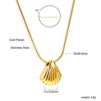 Schelp hanger ketting