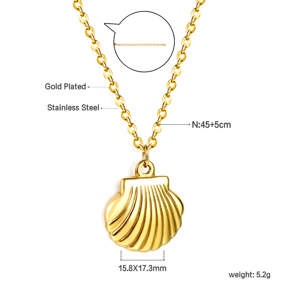 Schelp hanger ketting