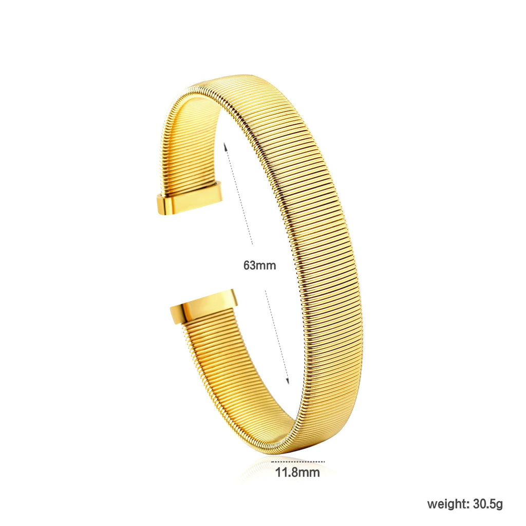 Bracelet rigide et élégant doré