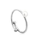 Verstelbare ring met zoetwaterparels