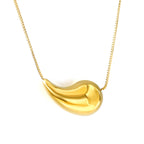 Waterdruppel ovale hanger ketting