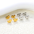 Hartvormige speld oorbellen