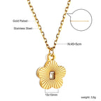 Perzikbloesem diamanten hanger ketting