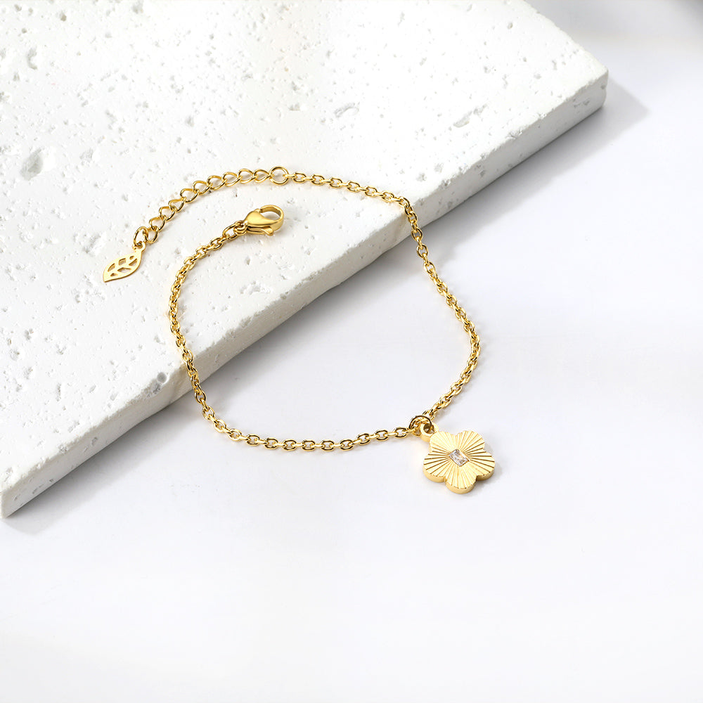 Perzikbloesem Witte Diamanten Armband