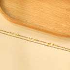 Gouden draadkettingarmband