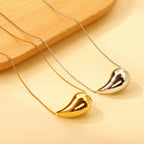 Waterdruppel ovale hanger ketting