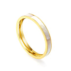 Bague fantaisie coquillage blanc