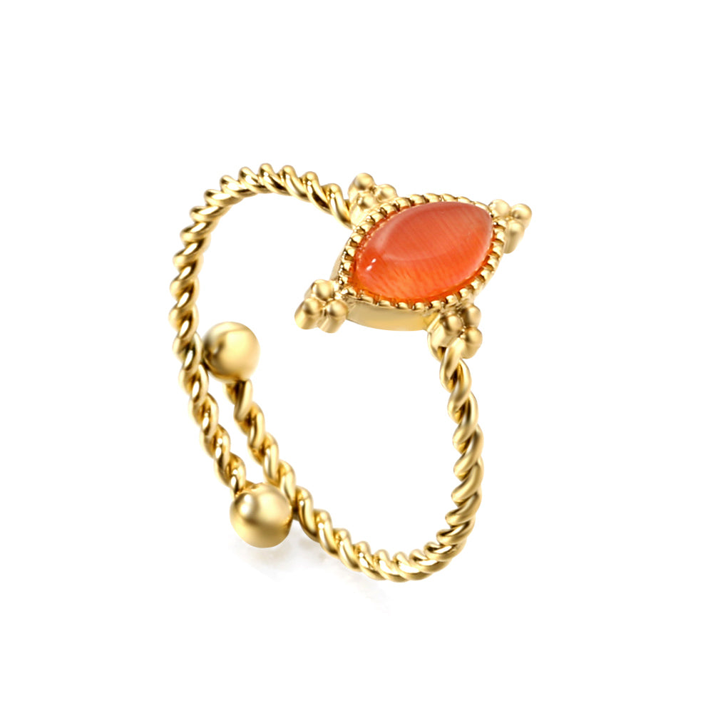 Vintage Elegant Stainless Steel Ring