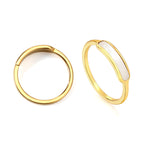 Mother of Pearl White Shell Ring