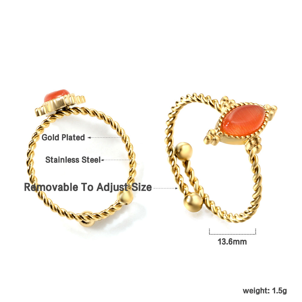 Vintage Elegant Stainless Steel Ring