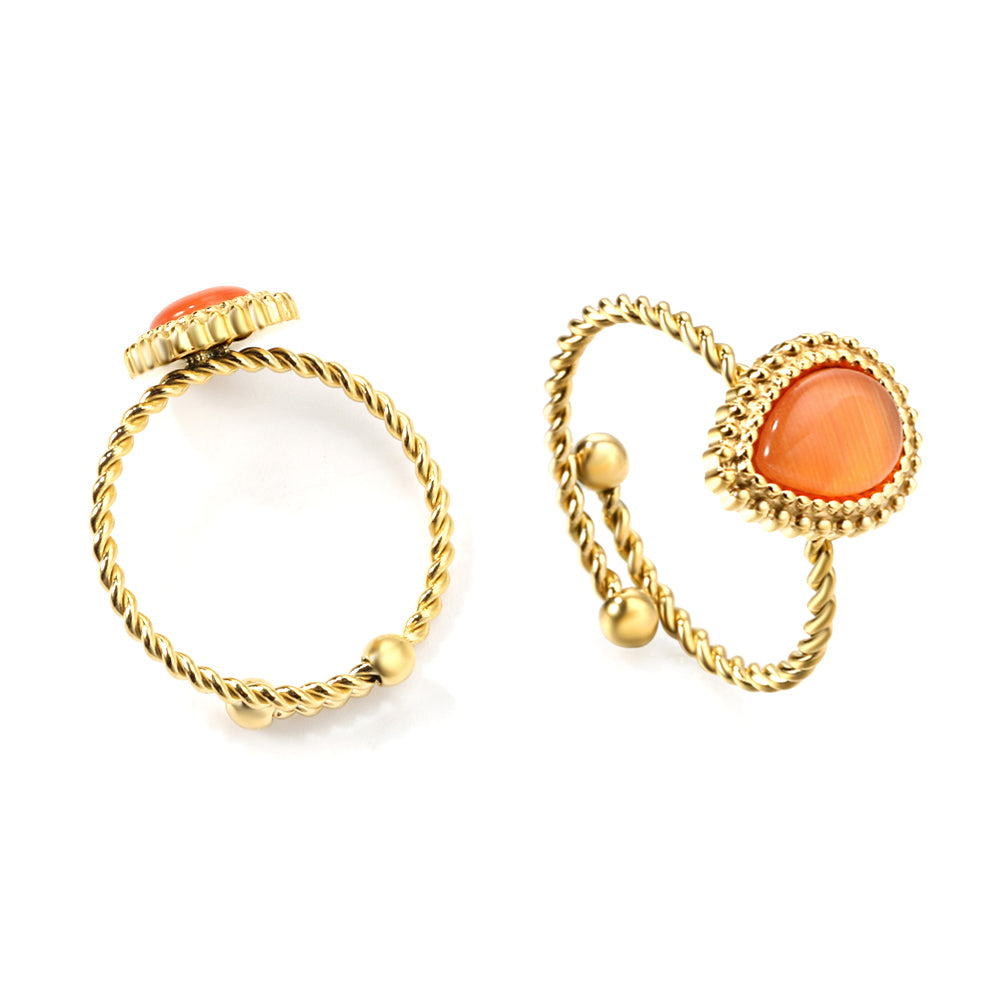 Vintage Elegant Stainless Steel Ring