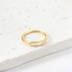 Mother of Pearl White Shell Ring