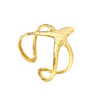 Gouden zeester manchet armband