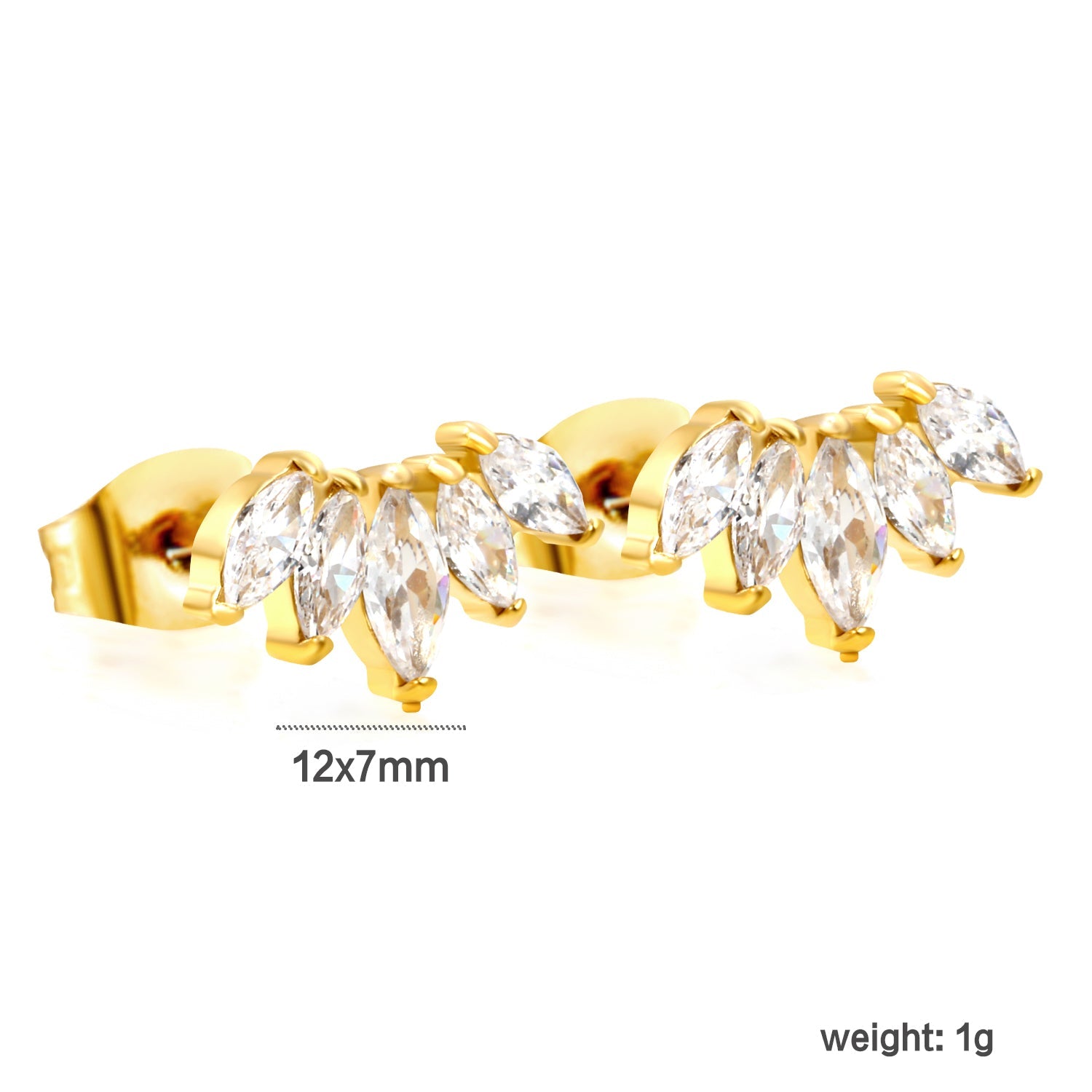 Zirkonia diamanten oorbellen