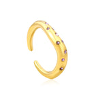 Multi-Color Flower Open Ring