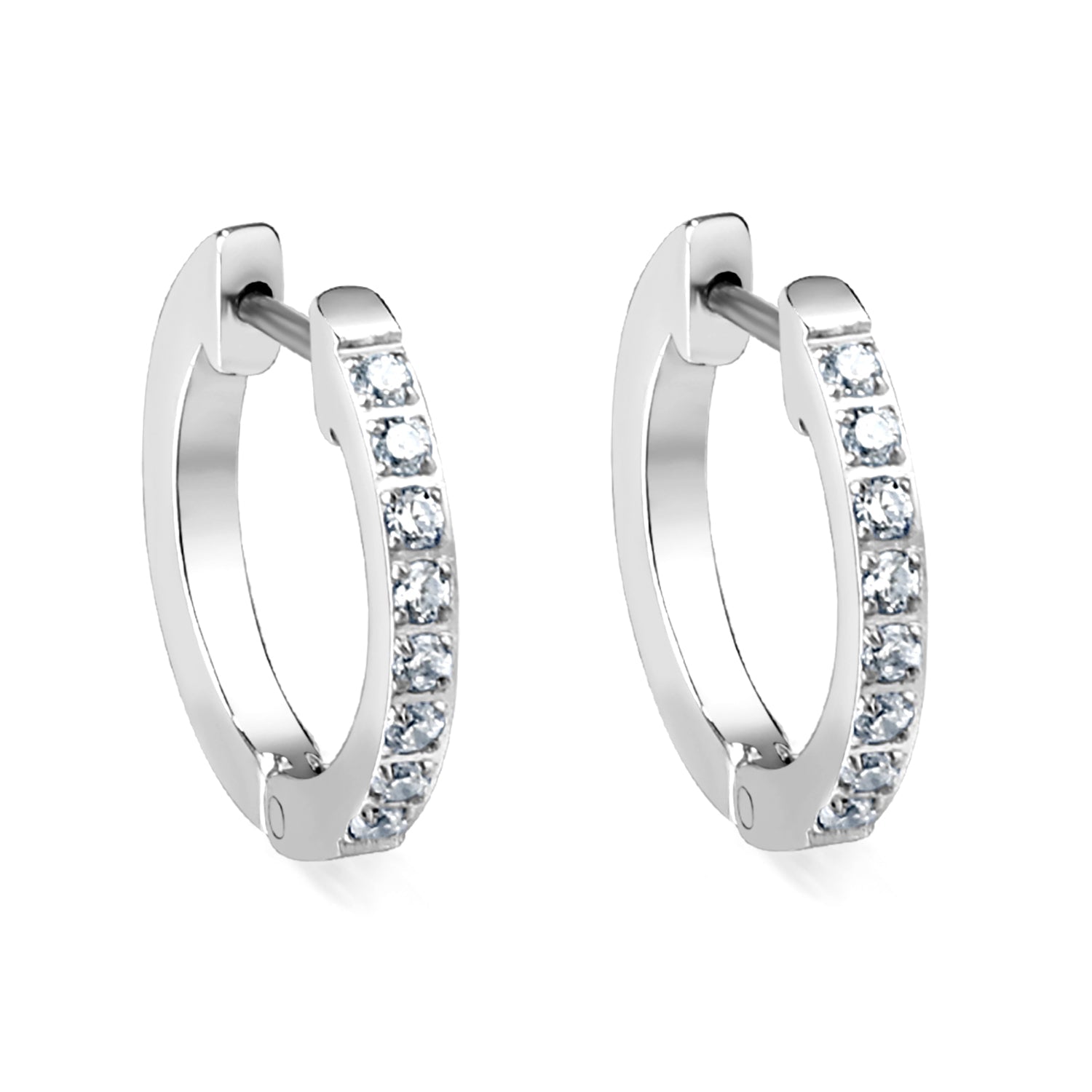 Ronde zirkonium oorclips