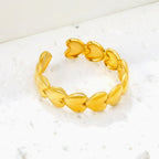 Dramatische gouden open ring