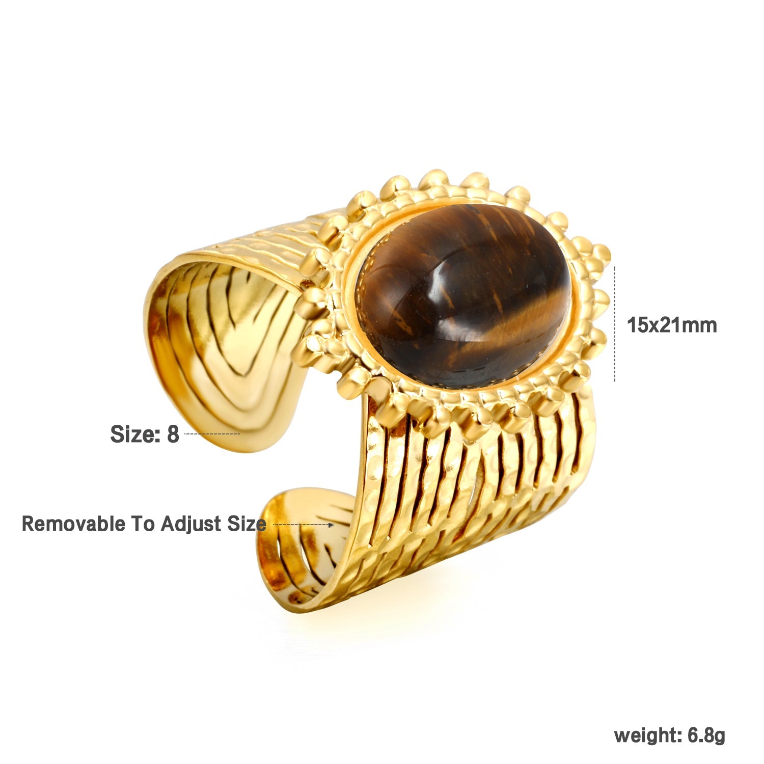 Kanten ovale splitring