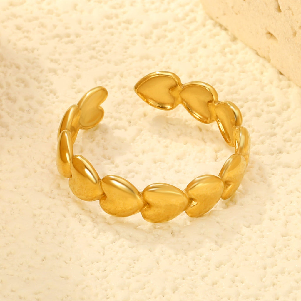 Dramatische gouden open ring