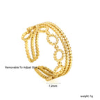 RVS Wispy Triple Opening Ring