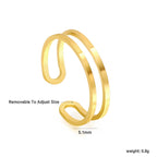 Dubbellaagse ring van roestvrij staal