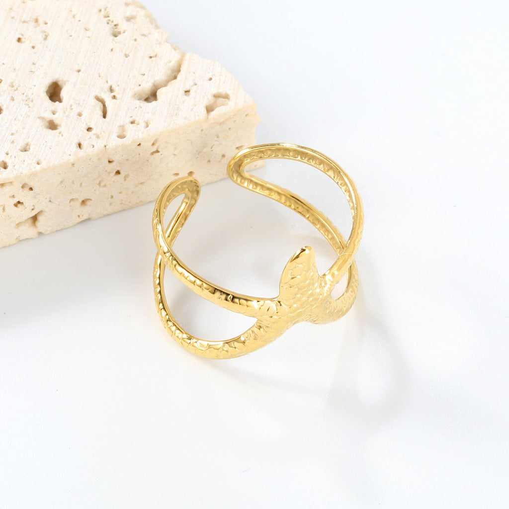 Gouden zeester manchet armband