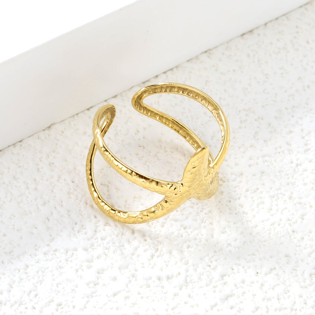 Gouden zeester manchet armband