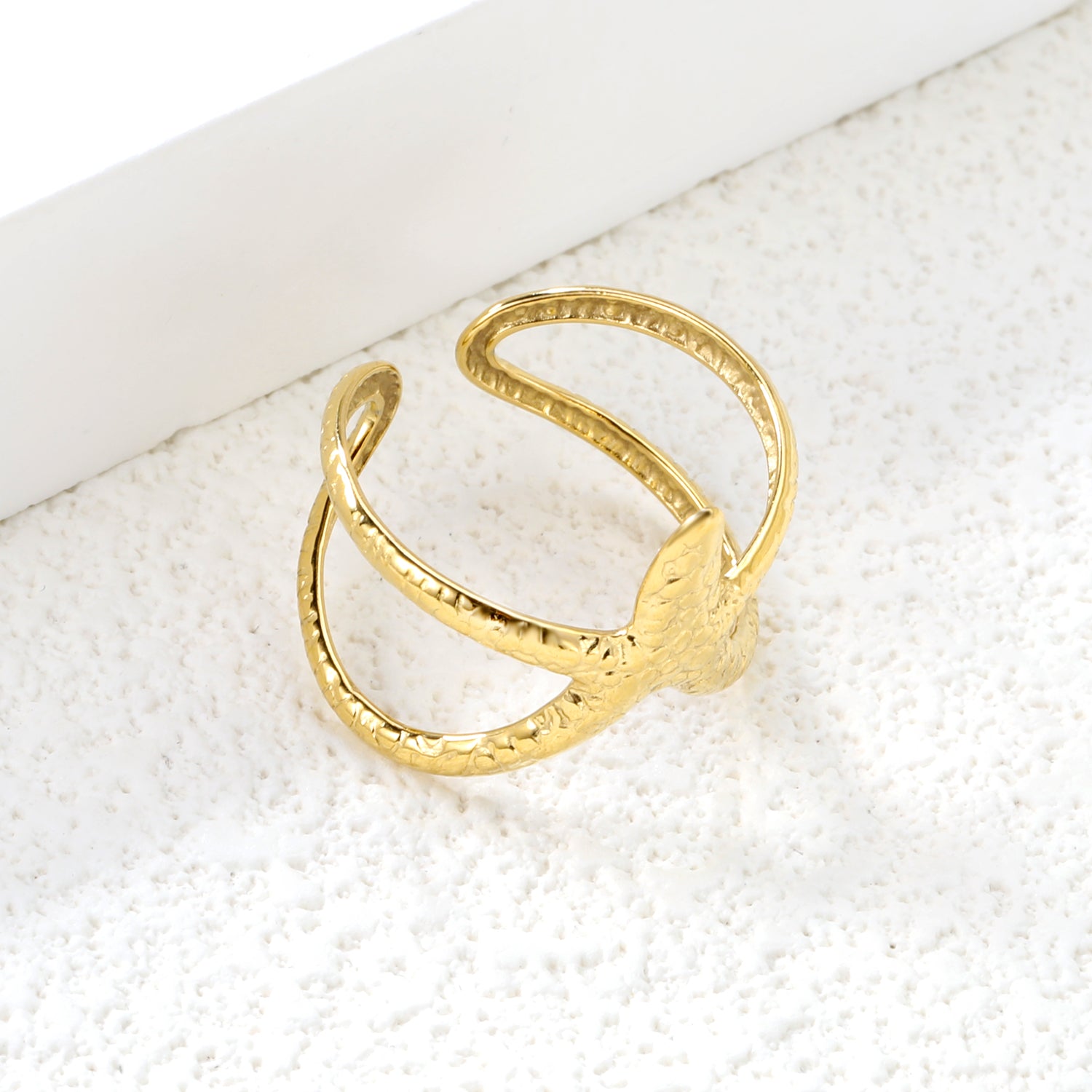 Gouden zeester manchet armband