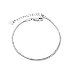 Bracelet chaîne en os de serpent carré