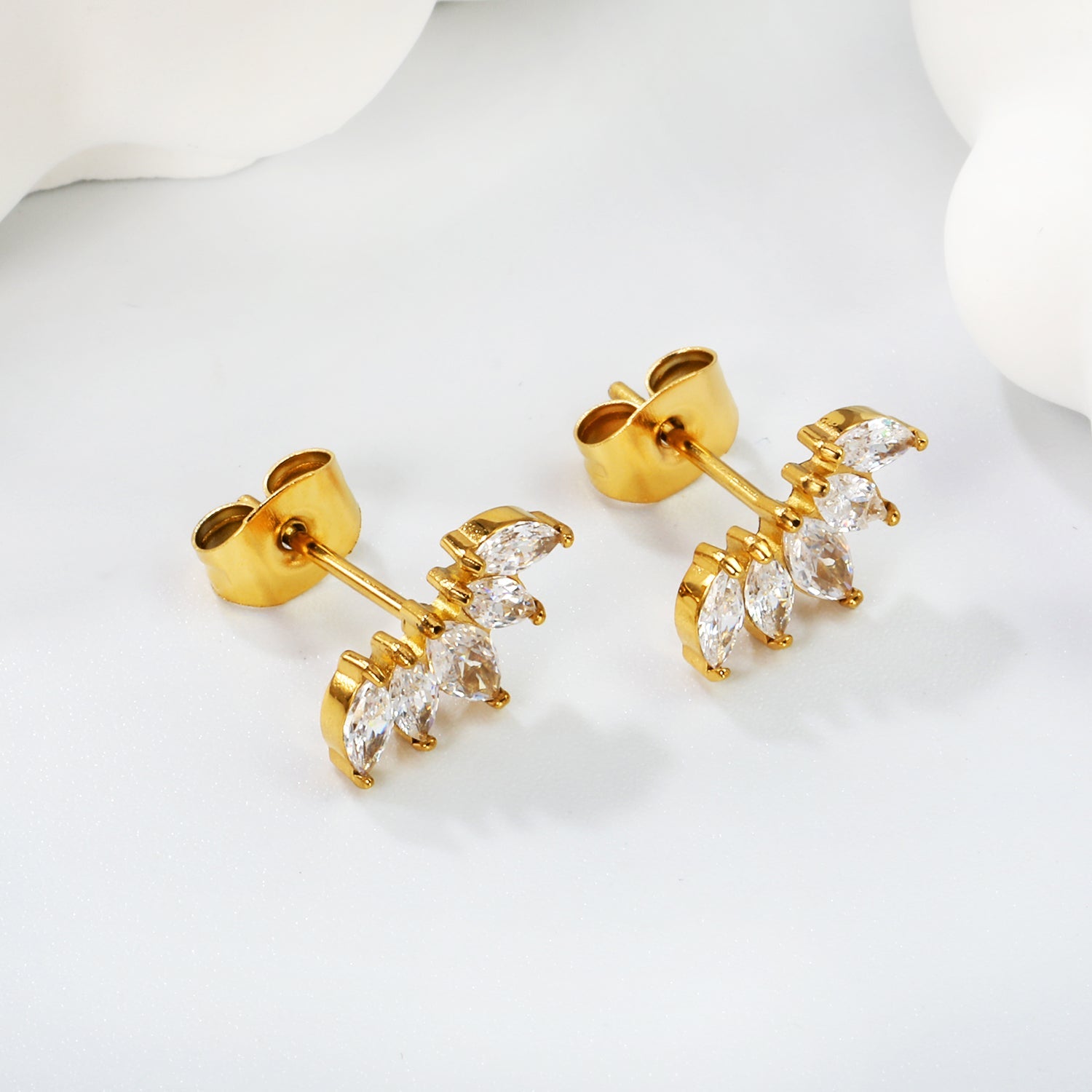 Zirkonia diamanten oorbellen