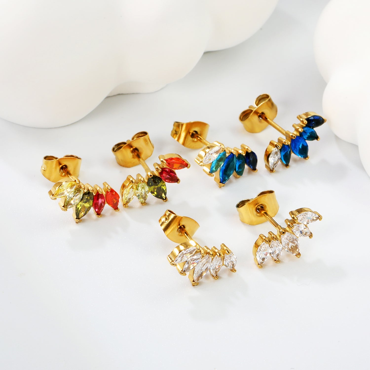 Zirkonia diamanten oorbellen