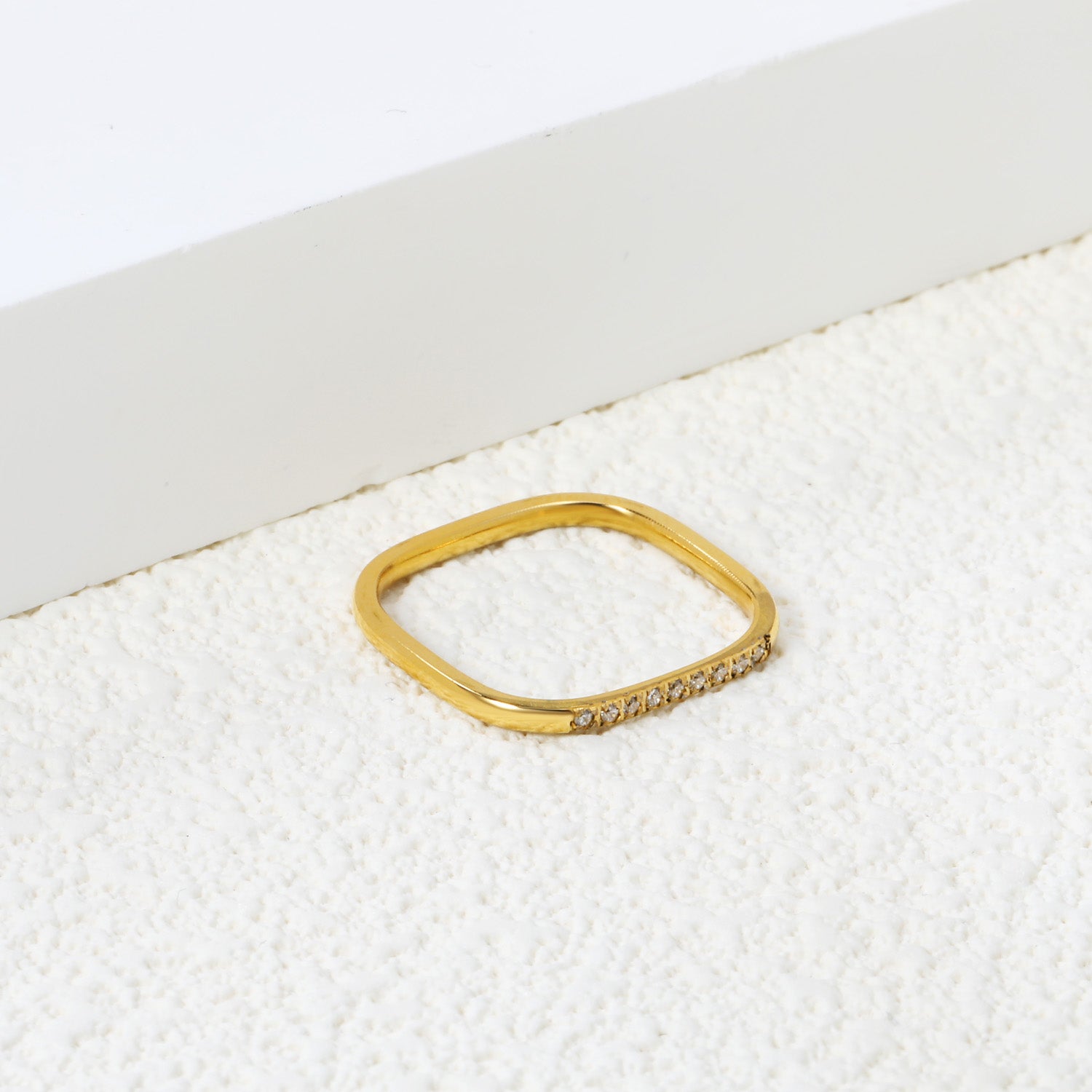 Minimalistische diamanten ring