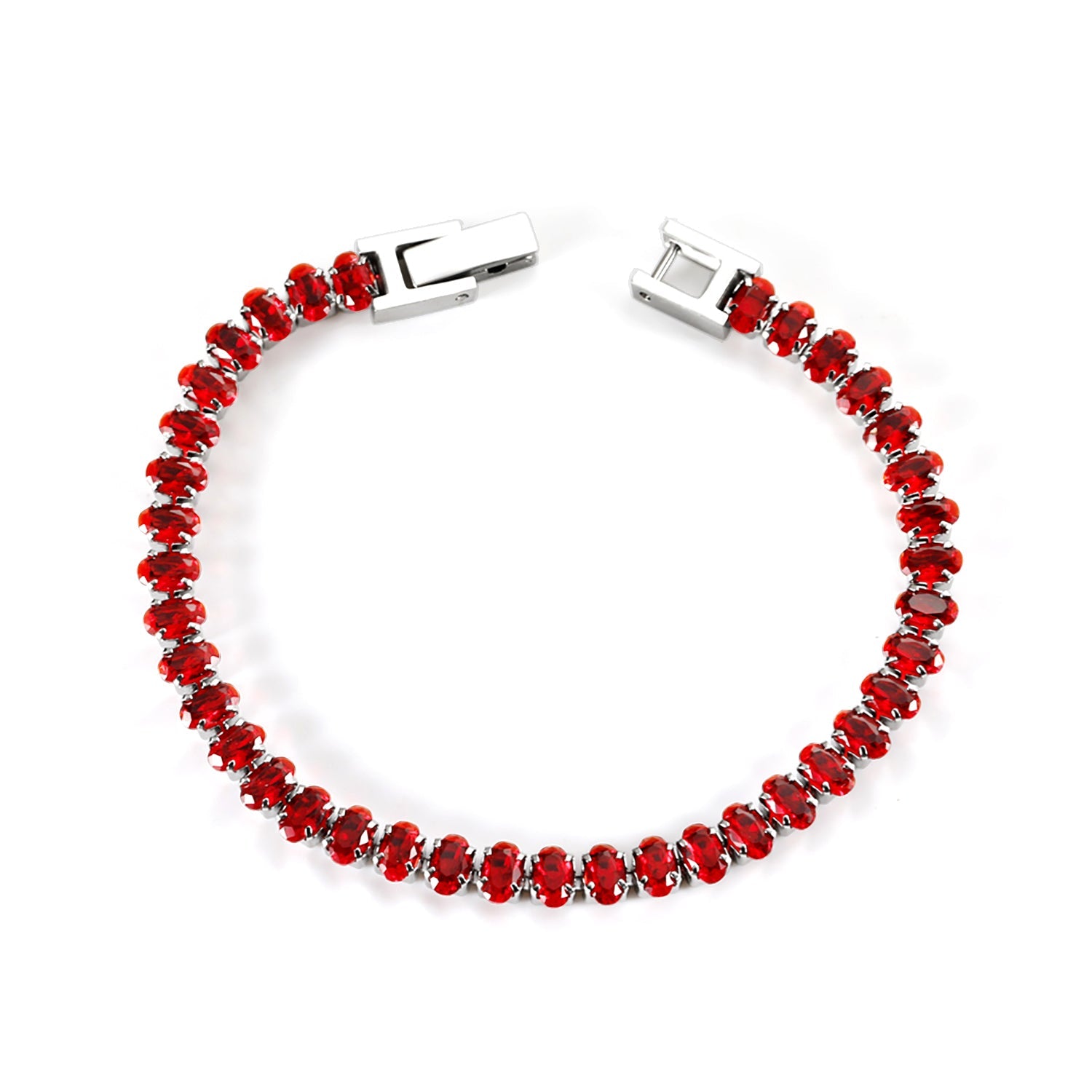 Ovale kleurrijke sluiting armband