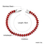 Ovale kleurrijke sluiting armband