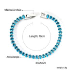 Ovale kleurrijke sluiting armband