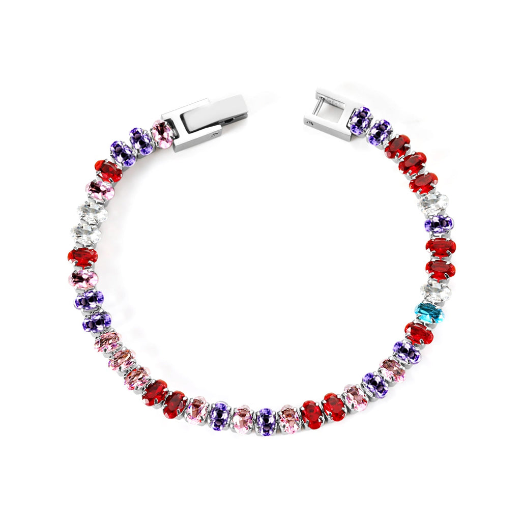 Ovale kleurrijke sluiting armband