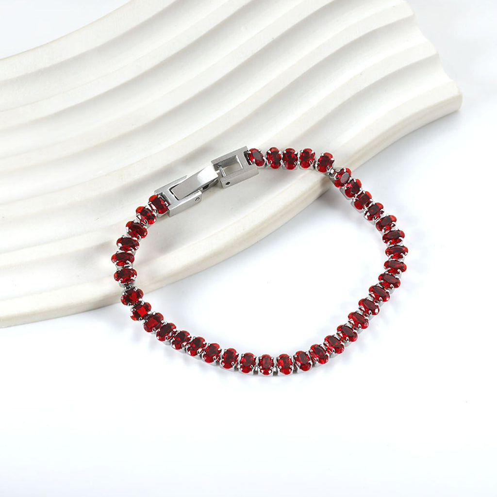 Ovale kleurrijke sluiting armband