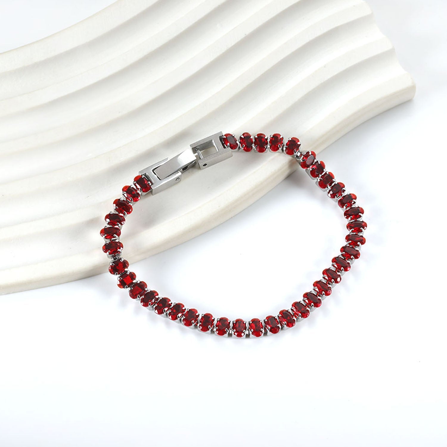 Ovale kleurrijke sluiting armband