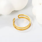 Dubbellaagse ring van roestvrij staal