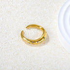 Multi-Color Flower Open Ring