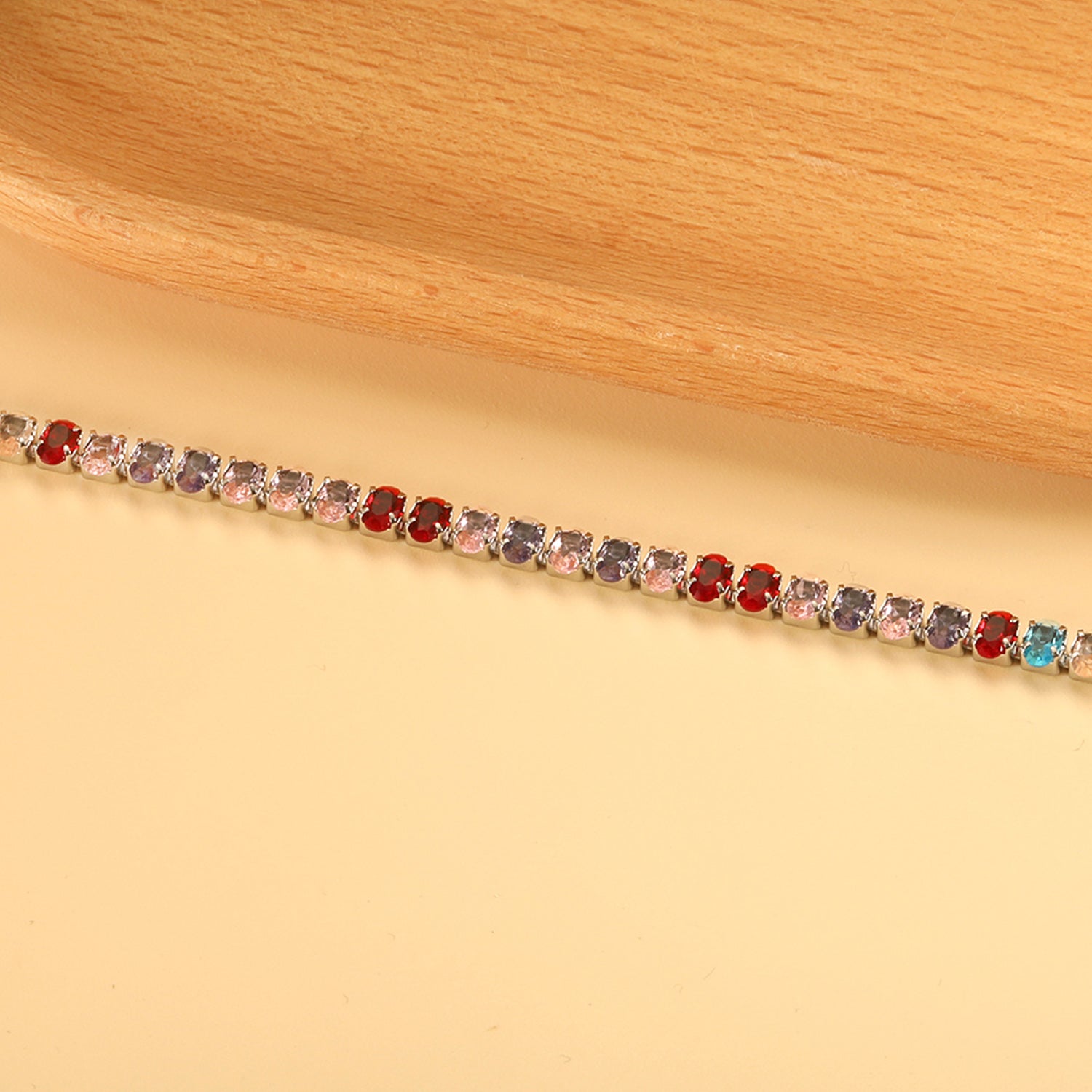 Ovale kleurrijke sluiting armband